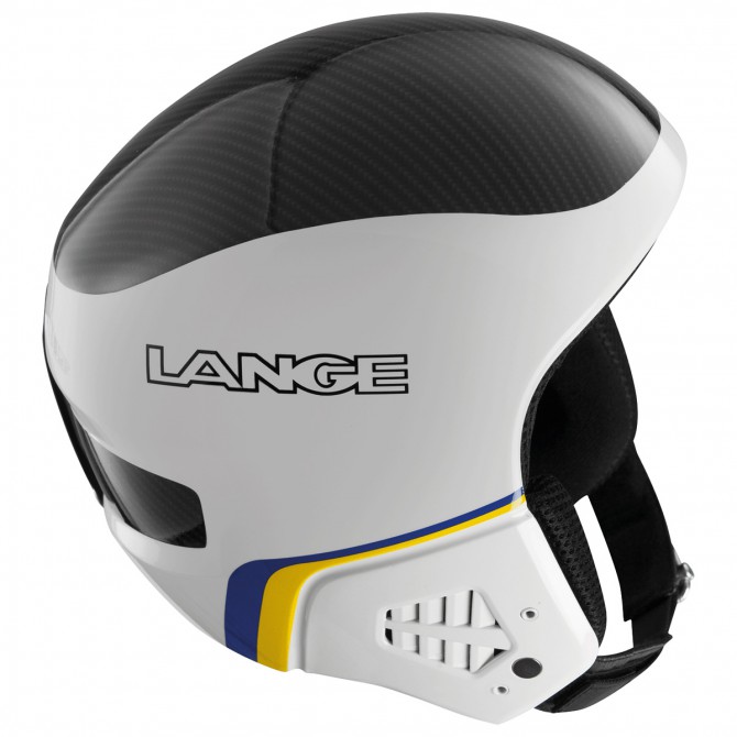 Casco sci Lange Race Sr con mentoniera bianco-nero