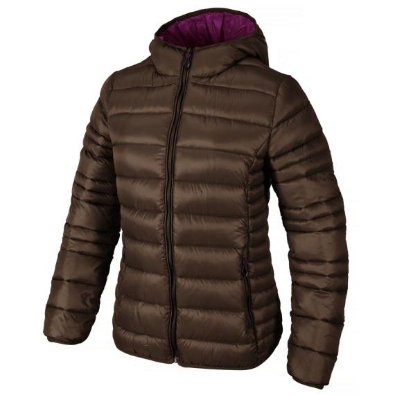 Hooded down jacket Cmp Woman brown