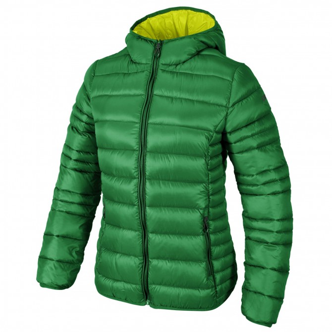 Hooded down jacket Cmp Woman green