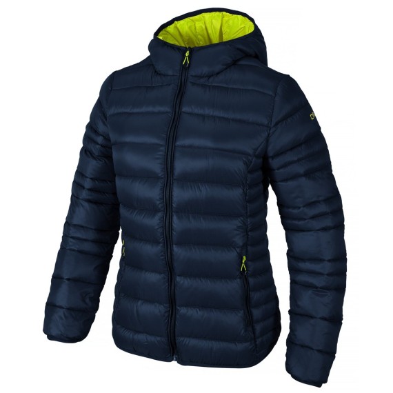 Hooded down jacket Cmp Woman blue
