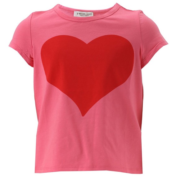 TWINSET T-shirt Twin-Set Fille rose-rouge