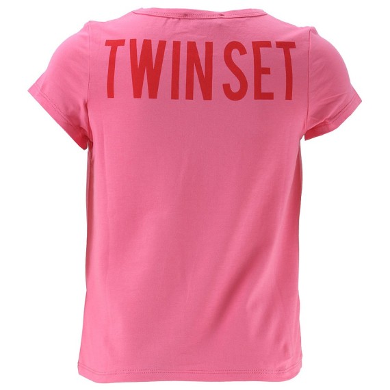 T-shirt Twin-Set rosa-rosso