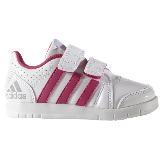 Sneakers Adidas Lk Trainer 7 Girl bianco-rosa (mis. 21-27) ADIDAS Scarpe sportive