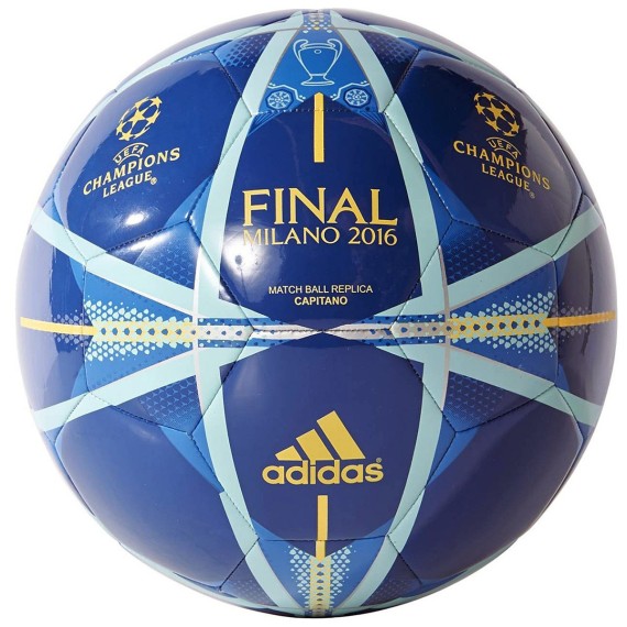 Pallone Adidas Fin Milano blu-azzurro-oro