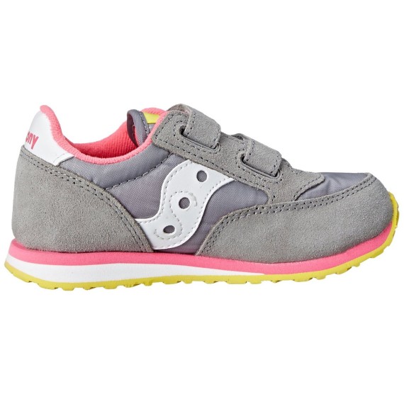 Sneakers Saucony Jazz HL Baby gris-fucsia