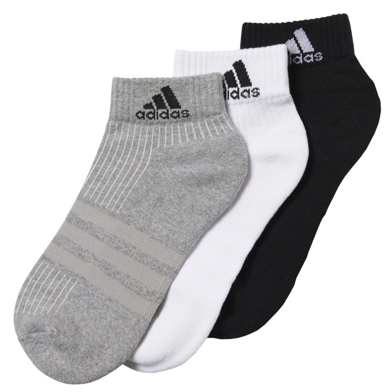 Calze Adidas 3-Stripes Performance nero-grigio-bianco