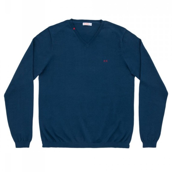 Sweater Sun68 Solid Man blue