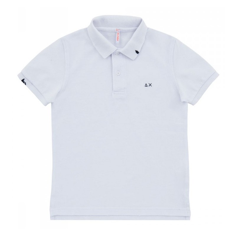 Polo Sun68 Vintage Solid Junior white (2-6 years)
