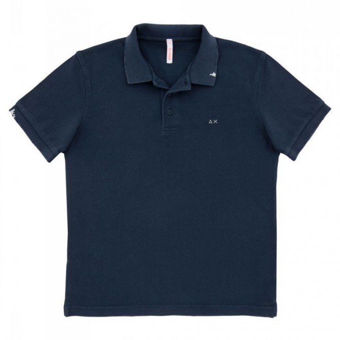 Polo Sun68 Vintage Solid navy
