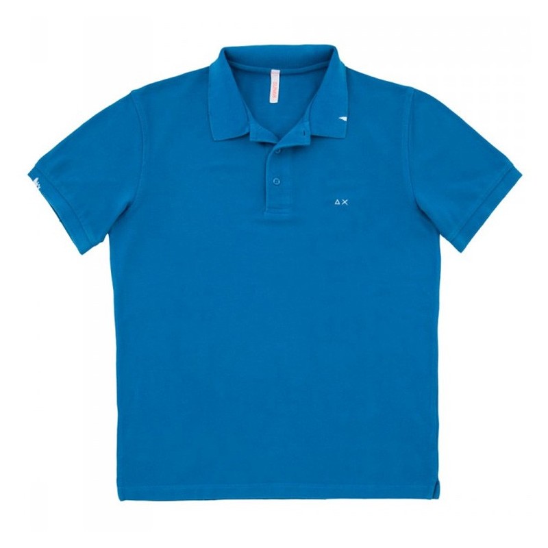 Polo Sun68 Vintage Solid Junior royal (8-10 years)