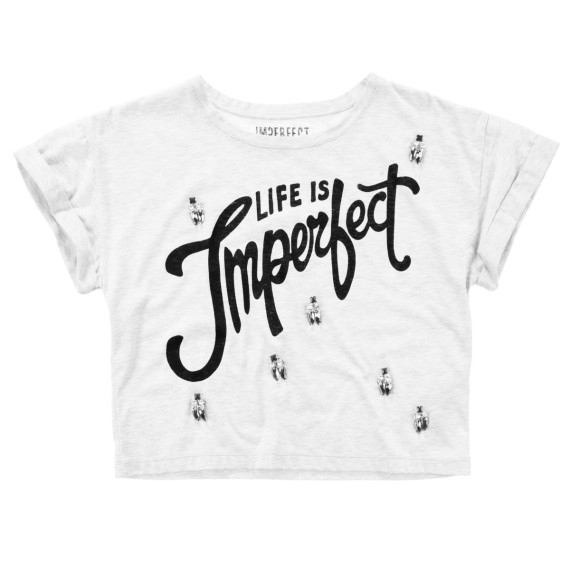 T-shirt Imperfect bianco