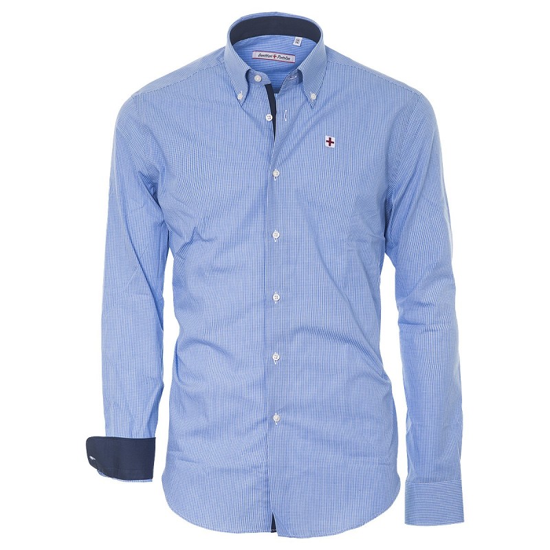 Shirt Canottieri Portofino Man light blue-blue