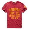 T-shirt Superdry Copper Label Cafe Racer Man bordeaux