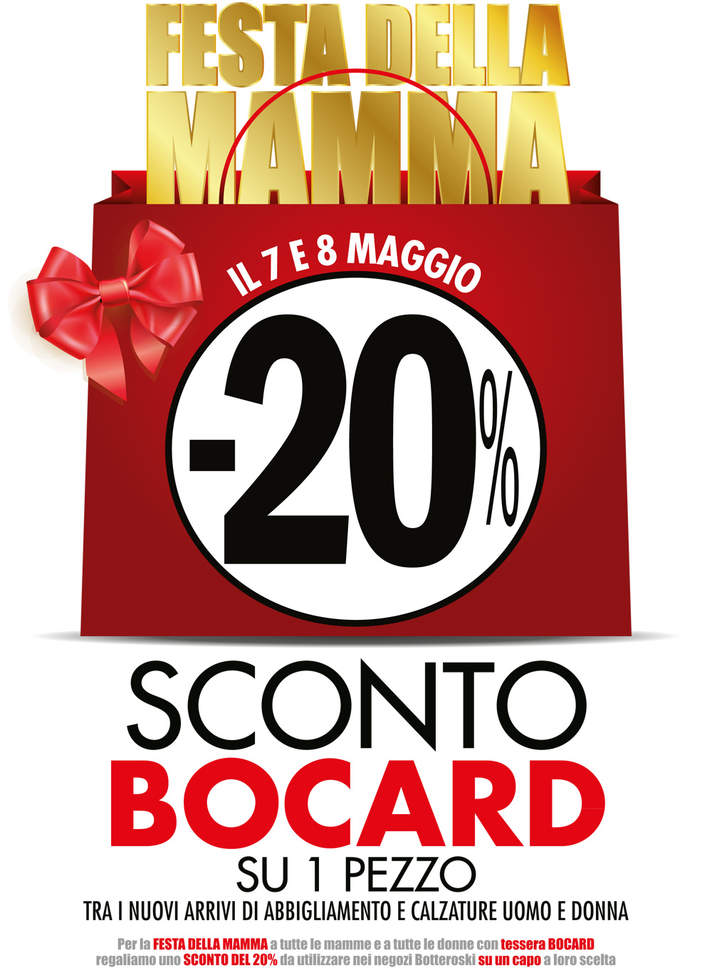 Festa della Mamma sconto 20% Bocard