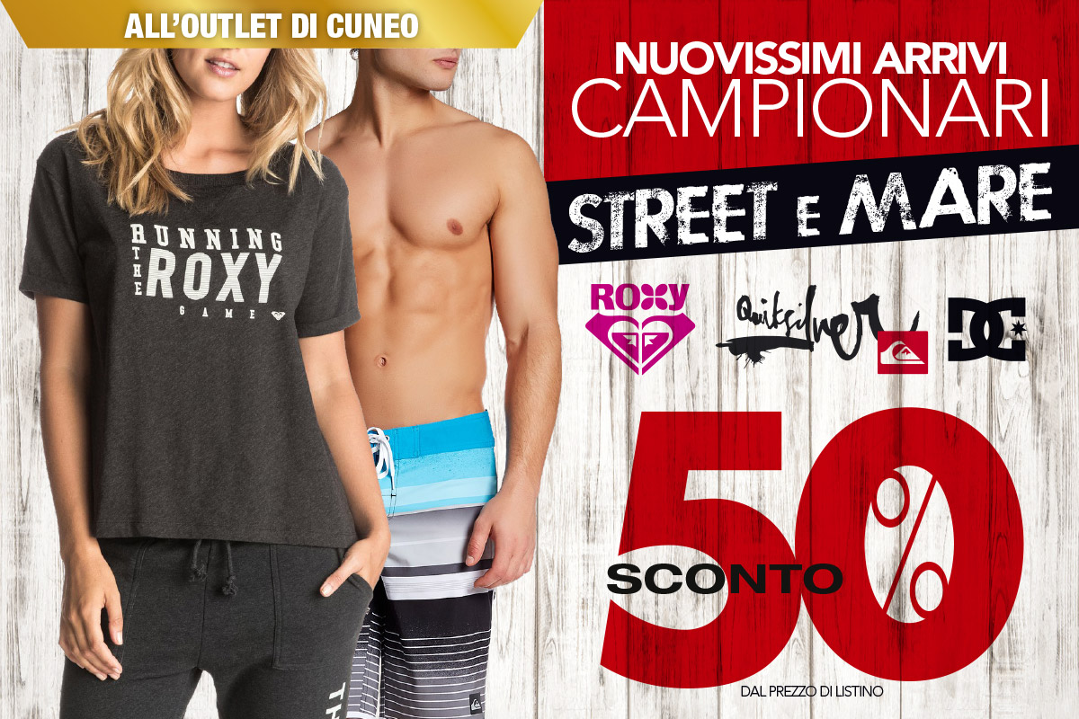 outlet cuneo sconto nuovi arrivi street e mare