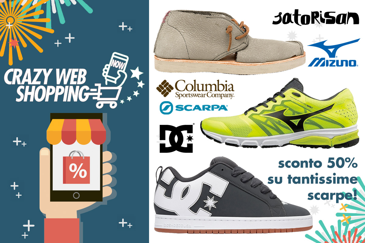 crazy web shopping banner scarpe