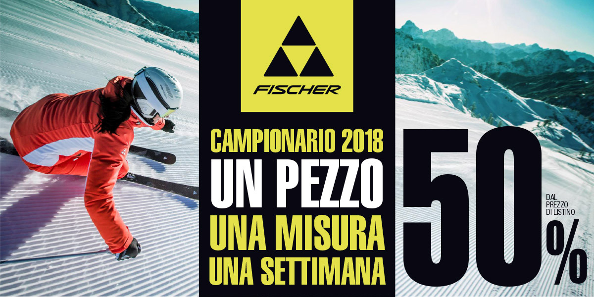 fischer sconto 50 campionario sci 2018