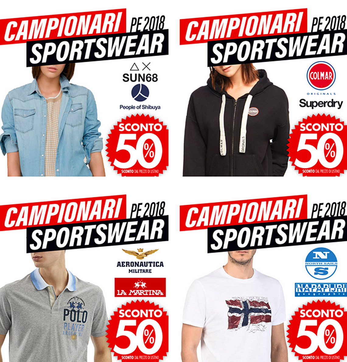 campionari sportwear sconto outlet vernante