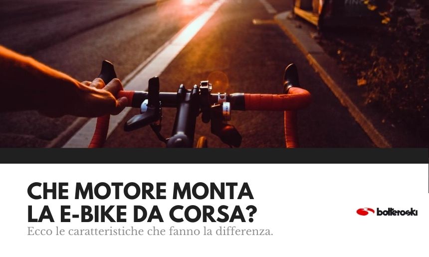 che motore monta la e bike da corsa