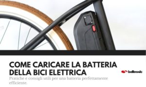 come caricare la batteria della bici elettrica