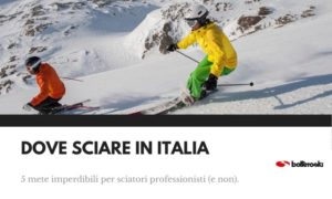 dove usare gli sci in italia