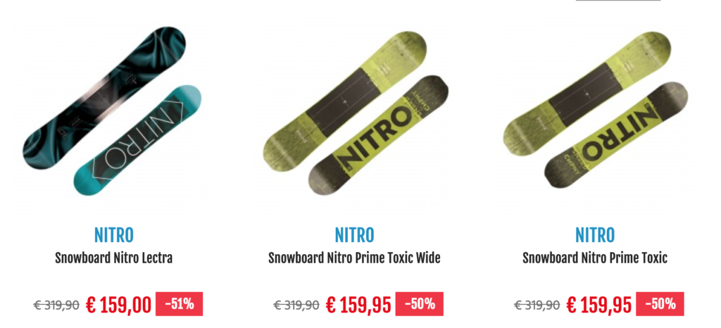 snowboard in offerta black friday