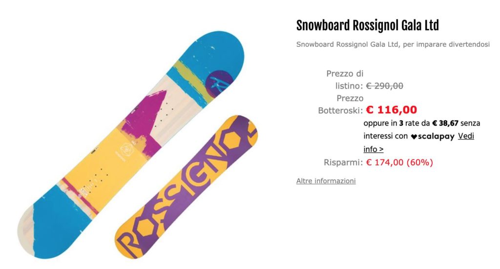 offerte folli black friday snowboard & sci