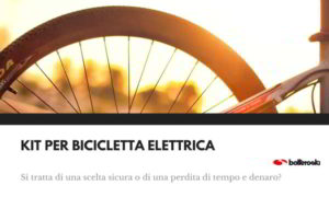 Rischi dei kit per bicicletta elettrica