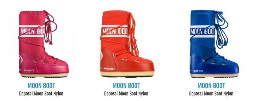 come scegliere taglia Moon Boot (esempi su Botteroski.com)