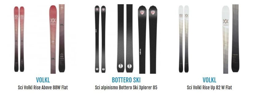 esempi di sci da sci alpinismo su Botteroski.com