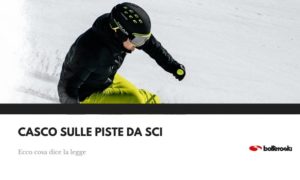 casco sulle piste da sci