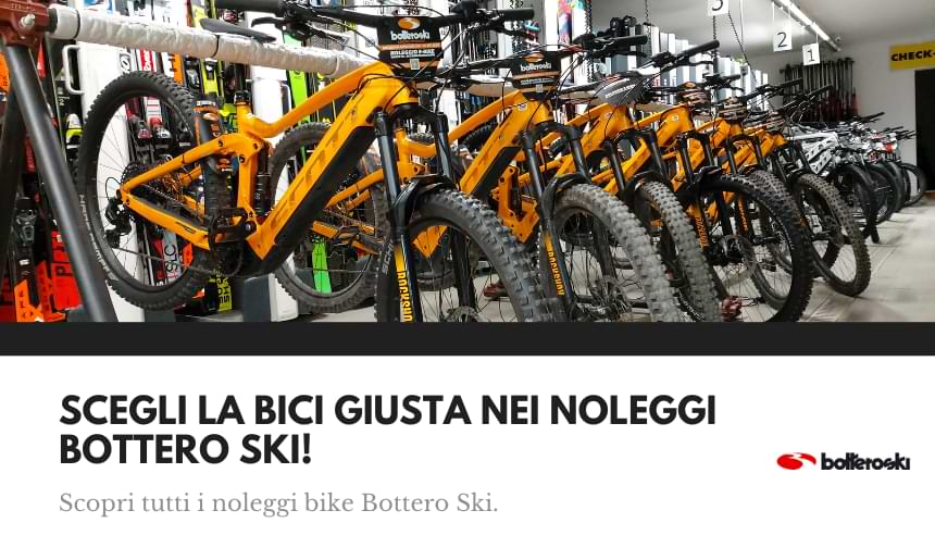 noleggio bici bottero ski italia